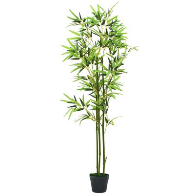 vidaXL Umělá rostlina bambus s květináčem 150 cm zelená