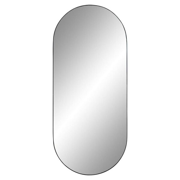 House Nordic Ov&aacute;ln&eacute; zrcadlo Daisy čern&eacute;