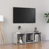 vidaXL TV stolek betonově &scaron;ed&yacute; 107 x 35 x 37 cm kompozitn&iacute; dřevo