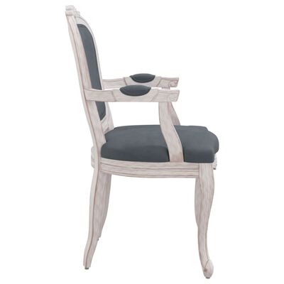 vidaXL Jídelní židle 2 ks tmavě šedé 62 x 59,5 x 100,5 cm samet