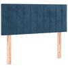 vidaXL Box spring postel s matrac&iacute; tmavě modr&aacute; 90x200 cm samet