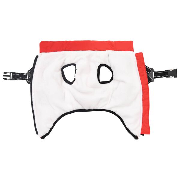 vidaXL Ps&iacute; kab&aacute;t Červen&aacute; L36 Fleece a polyester