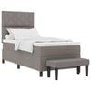 vidaXL Postel s boxspringem s pol&scaron;t&aacute;řem Taupe 90 x 190 cm textil