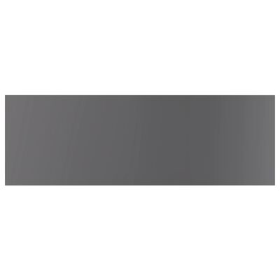 vidaXL Přídavné police 8 ks šedé vysoký lesk 60x20x1,5 cm dřevotříska