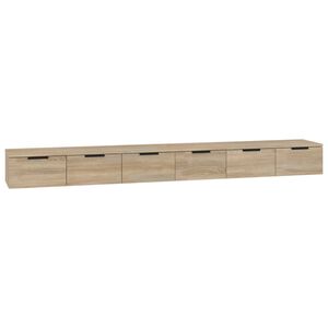 vidaXL N&aacute;stěnn&eacute; skř&iacute;ňky 2 ks dub sonoma 102x30x20 cm kompozitn&iacute; dřevo
