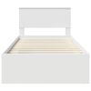 vidaXL R&aacute;m postele s čelo B&iacute;l&aacute; 100 x 200 cm Masivn&iacute; borov&eacute; dřevo