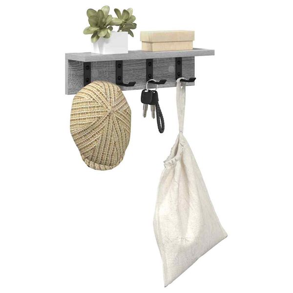 vidaXL N&aacute;stěnn&yacute; vě&scaron;&aacute;k na kab&aacute;ty &Scaron;ed&aacute; Sonoma 40 x 10,5 x 10,5 cm