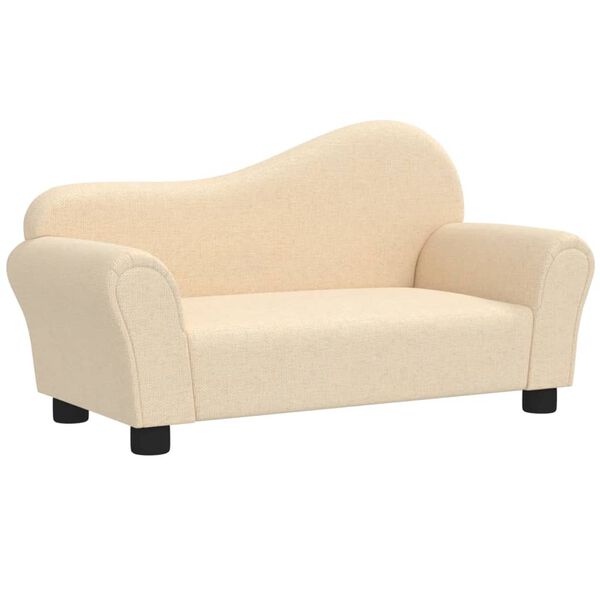 vidaXL Dětsk&aacute; pohovka kr&eacute;mov&aacute; textil