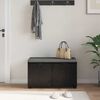 vidaXL Chodbičkov&aacute; lavice s pol&scaron;t&aacute;řem Čern&yacute; dub 80 x 46 x 46 cm