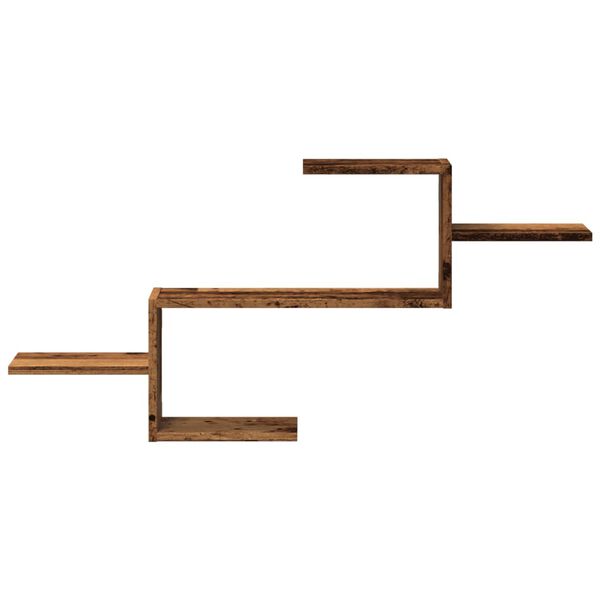 vidaXL Nástěnná police old wood 104 x 15 x 49 cm kompozitní dřevo