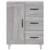 vidaXL Skř&iacute;ň highboard &scaron;ed&aacute; sonoma 69,5 x 34 x 180 cm kompozitn&iacute; dřevo