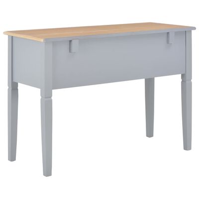 vidaXL Psací stůl šedý 109,5 x 45 x 77,5 cm dřevo