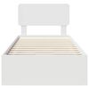 vidaXL R&aacute;m postele s čelo B&iacute;l&yacute; 75 x 190 cm Dřevěn&yacute; materi&aacute;l