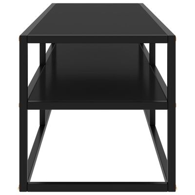vidaXL TV stolek černé sklo 120 x 40 x 40 cm