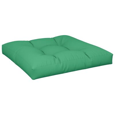 vidaXL Poduška na palety zelená 80 x 80 x 12 cm textil