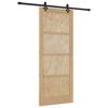 vidaXL Posuvn&eacute; dveře Přirozen&aacute; a čern&aacute; 86 x 211 cm