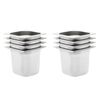 vidaXL Gastron&aacute;doby 8 ks GN 1/6 150 mm nerezov&aacute; ocel