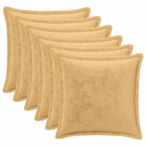 vidaXL Odhazovac&iacute; pol&scaron;t&aacute;ř 6 ks HOUTEN Taupe 30 x 30 cm Flanel