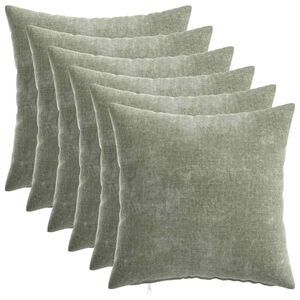 vidaXL Povlak na pol&scaron;t&aacute;ř 6 ks HEERLEN Zelen&aacute; 30 x 30 cm