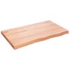 vidaXL Koupelnov&aacute; deska hněd&aacute; 100x60x(2-6) cm o&scaron;etřen&yacute; masivn&iacute; dřevo