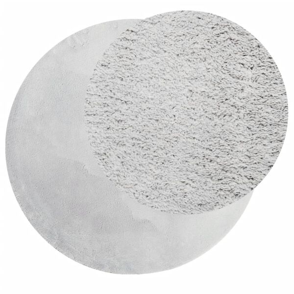 vidaXL Koberec HUARTE kr&aacute;tk&yacute; vlas měkk&yacute; a prateln&yacute; &scaron;ed&yacute; &Oslash; 80 cm