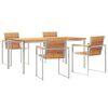 vidaXL Zahradníjídelníset 5 pcs Masivní teakové dřevo