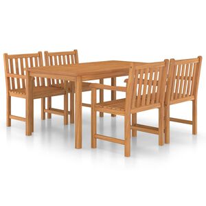 vidaXL 5d&iacute;ln&aacute; zahradn&iacute; j&iacute;deln&iacute; sada 150 x 90 cm masivn&iacute; teakov&eacute; dřevo