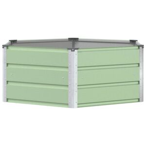 vidaXL Truhl&iacute;k Pastelově zelen&aacute; 129 x 129 x 45 cm Ocel