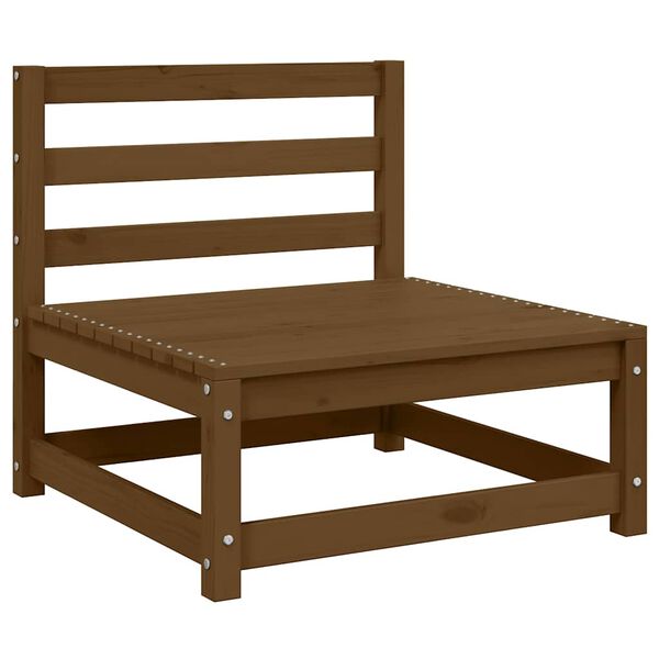 vidaXL 3d&iacute;ln&aacute; zahradn&iacute; sedac&iacute; souprava medově hněd&aacute; masivn&iacute; borovice