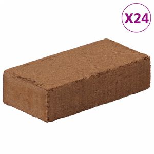 vidaXL Kokosov&eacute; brikety 24 ks 650 g každ&aacute; 15,6 kg celkem