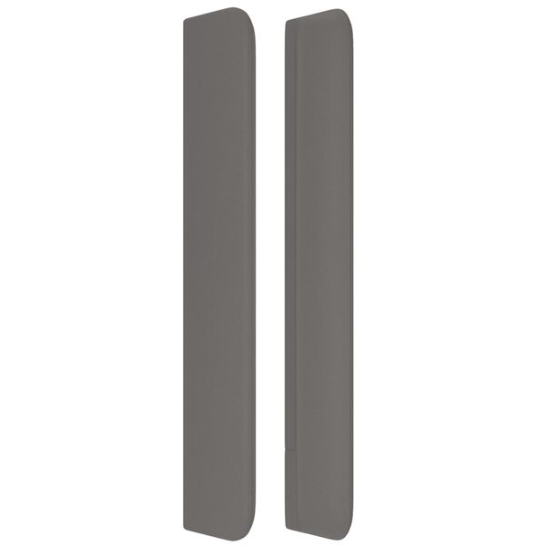 vidaXL Čelo postele typu u&scaron;&aacute;k hněd&eacute; 183x16x118/128 cm uměl&aacute; kůže