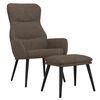 vidaXL Relaxačn&iacute; křeslo se stoličkou taupe textil