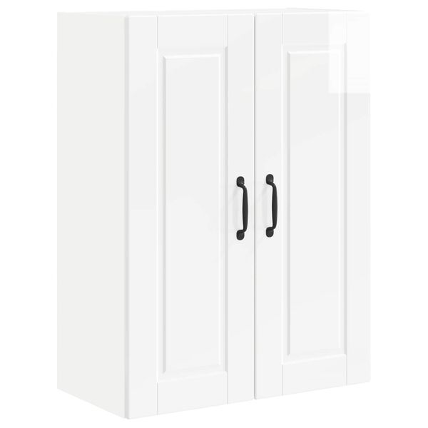 vidaXL Kuchyňsk&aacute; skř&iacute;ň s polic&iacute; Vysoce leskl&aacute; b&iacute;l&aacute; 60 x 31 x 80 cm