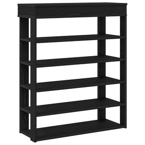 vidaXL Botn&iacute;k čern&yacute; 80x30x98 cm kompozitn&iacute; dřevo