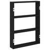 vidaXL N&aacute;stěnn&aacute; police čern&aacute; 43 x 9 x 60 cm kompozitn&iacute; dřevo