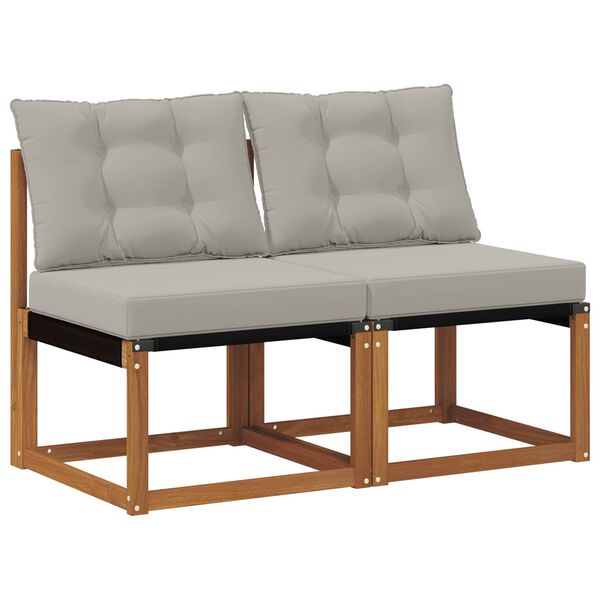 vidaXL 2 Kus Zahradn&iacute; prostředn&iacute; pohovka