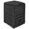 vidaXL Zahradn&iacute; kompost&eacute;r Čern&aacute; 59,5 x 60 x 81,5 cm 280 l 100% PP