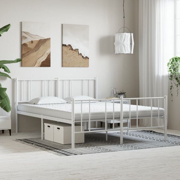 vidaXL Pěnová matrace bílá 200 x 220 cm 7 zón tvrdost 20 ILD