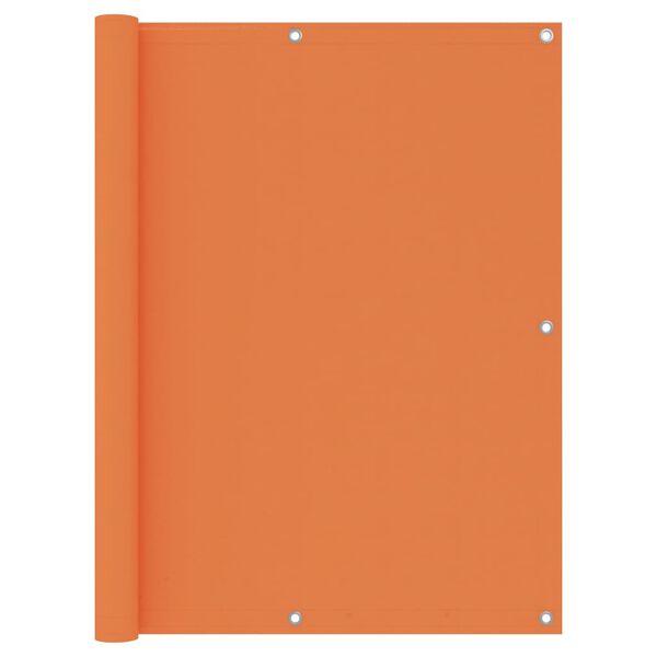 vidaXL Balk&oacute;nov&aacute; z&aacute;stěna oranžov&aacute; 120 x 600 cm oxfordsk&aacute; l&aacute;tka