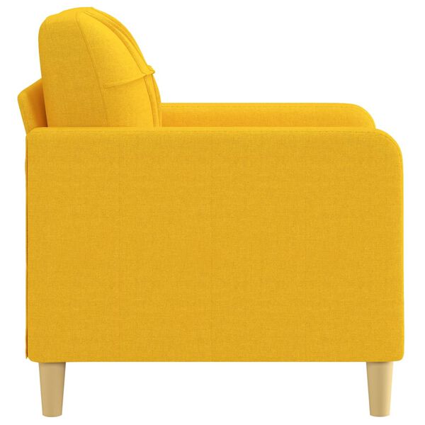 vidaXL Křeslo světle žlut&eacute; 60 cm textil