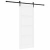 vidaXL Posuvn&eacute; dveře ORKDAL 83 x 211 cm Kompozitn&iacute; dřevo B&iacute;l&aacute; a čern&aacute;