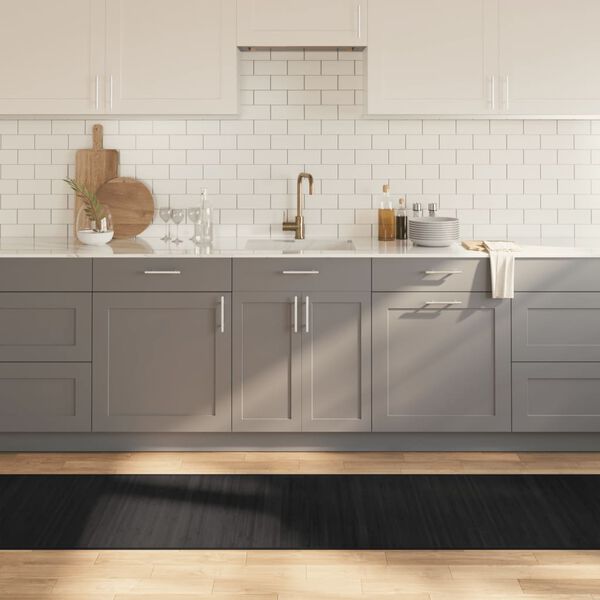 vidaXL Koberec obd&eacute;ln&iacute;kov&yacute; čern&yacute; 70 x 500 cm bambus