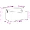 vidaXL Konferenčn&iacute; stolek &scaron;ed&yacute; sonoma 90x44,5x45 cm kompozitn&iacute; dřevo