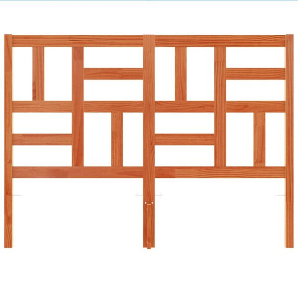 vidaXL Čelo postele voskově hněd&eacute; 160 cm masivn&iacute; borov&eacute; dřevo