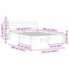 vidaXL R&aacute;m postele s čelo B&iacute;l&aacute; 120 x 190 cm Masivn&iacute; borov&eacute; dřevo