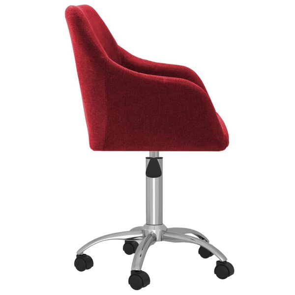 vidaXL Otočn&eacute; j&iacute;deln&iacute; židle 2 ks v&iacute;nov&eacute; textil