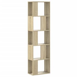 vidaXL Knihovna 5patrov&aacute; dub sonoma 45x23,5x162,5 cm kompozitn&iacute; dřevo