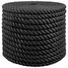 vidaXL Jutov&eacute; lano 160 mm 50 m Čern&aacute; 100% jute Tossa