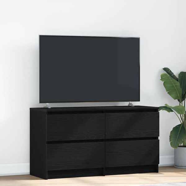 vidaXL TV skř&iacute;ňka čern&aacute; 100x35x54 cm kompozitn&iacute; dřevo