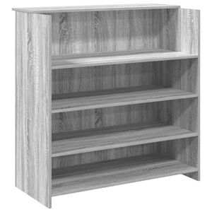 vidaXL Recepčn&iacute; stůl &scaron;ed&yacute; sonoma 100x50x103,5 cm kompozitn&iacute; dřevo